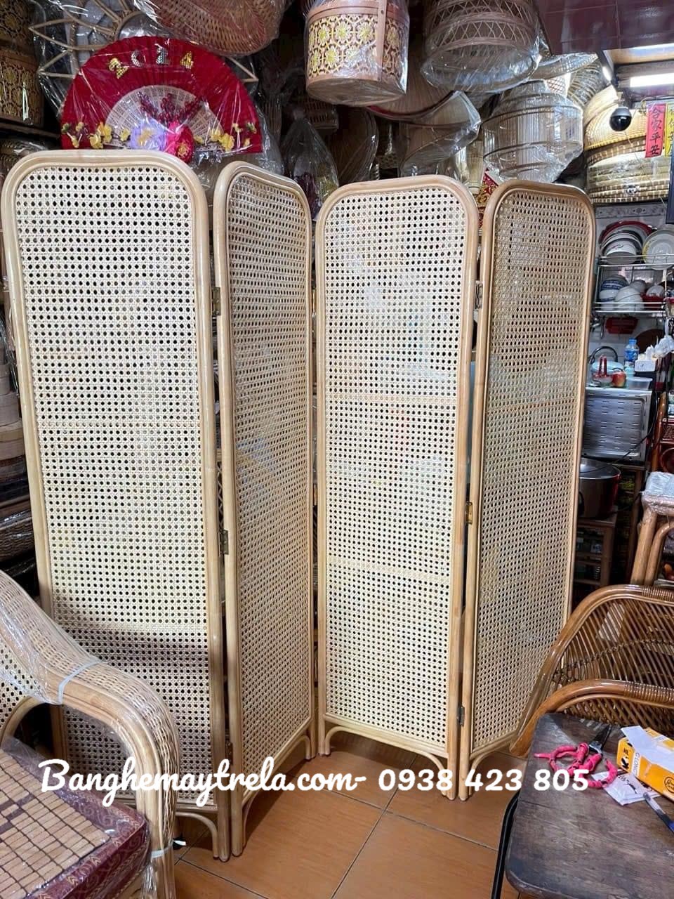 Bình phong mây tự nhiên